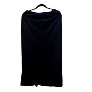 Vintage Studio Velvet  Stretch Midi Skirt Black Womens Size 8 Made In USA